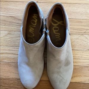Sam Edelman tan suede booties